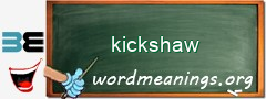 WordMeaning blackboard for kickshaw